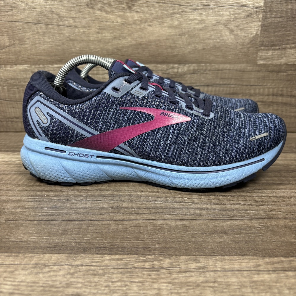 Brooks Ghost 14 Blue Pink Womens US Size 8 EUR 39 1203561B424 Running Shoes